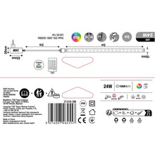 Charger l'image dans la galerie, Kit ruban LED 5m multicolore 24W RGB 15000H IP20 12VDC