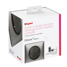 Charger l'image dans la galerie, Commande double sans fils Céliane with Netatmo pour éclairage ou prise connectée ou micromodule - graphite