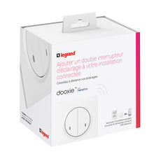 Charger l'image dans la galerie, Commande double sans fils dooxie with Netatmo pour éclairage ou prise connectée ou micromodule - blanc