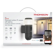 Charger l'image dans la galerie, Thomson Rheita 100 : Caméra motorisée extérieure avec lampe intégrée - application atHome Security - Thomson