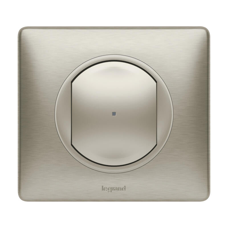 Interrupteur filaire connecté option variateur installation connectée Céliane with Netatmo avec Neutre 150W - titane