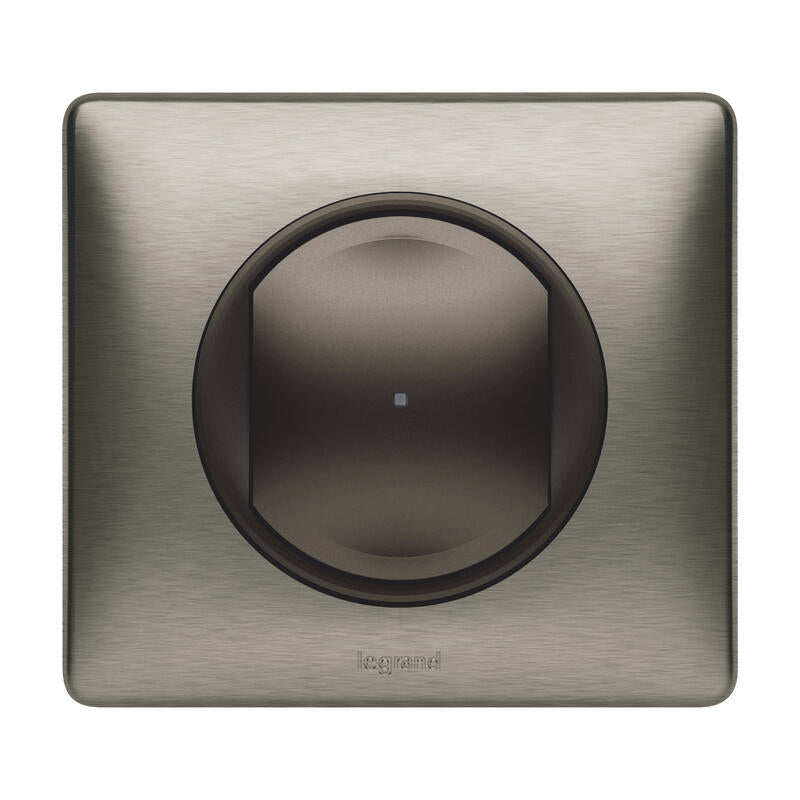 Interrupteur filaire connecté option variateur installation connectée Céliane with Netatmo avec Neutre 150W - graphite