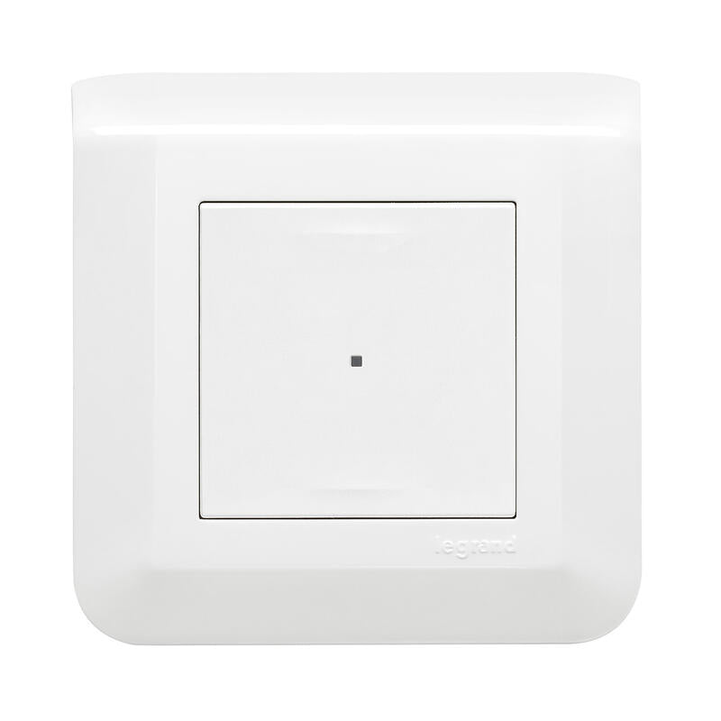 Interrupteur filaire connecté option variateur pour installation connectée Mosaic with Netatmo avec Neutre 150W - blanc