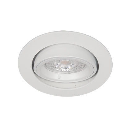 Spot encastré tour rond orientable, blanc
