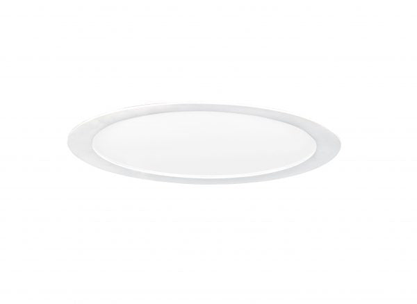 FLAT LED-Downlight plat rond fixe blanc 110DEG LED intég 30W 4000K 2500lm dimmab